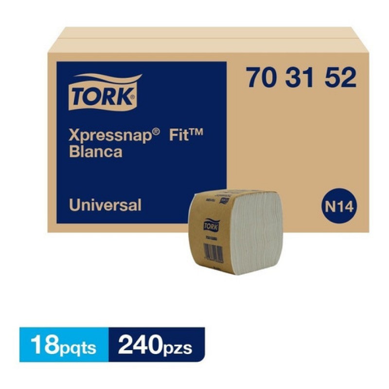 SERVILLETA XPRESSNAP FIT BCA. 703152 TORK 18/240 HOJAS