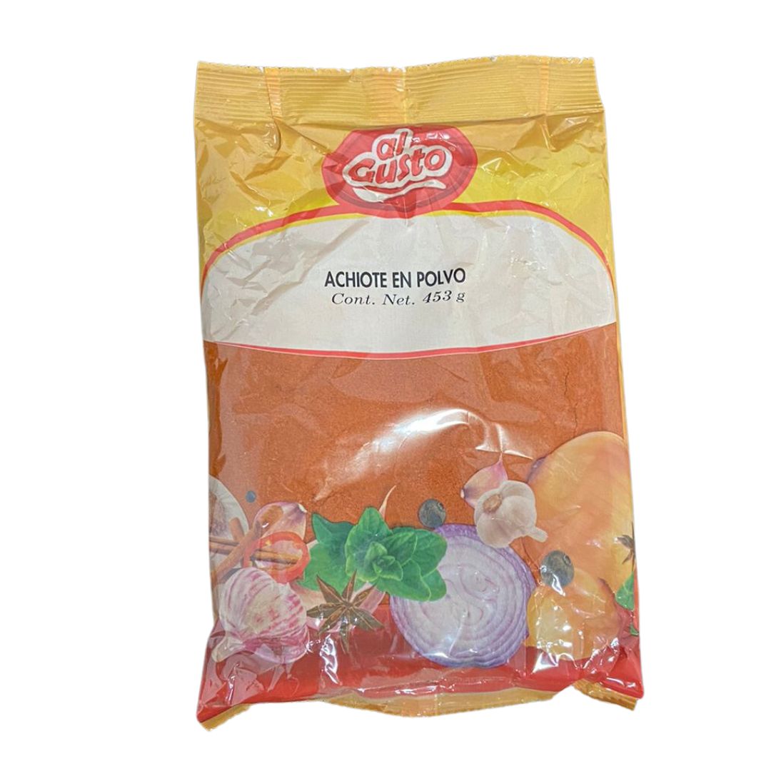 ACHIOTE MOLIDO AL GUSTO 454 G.