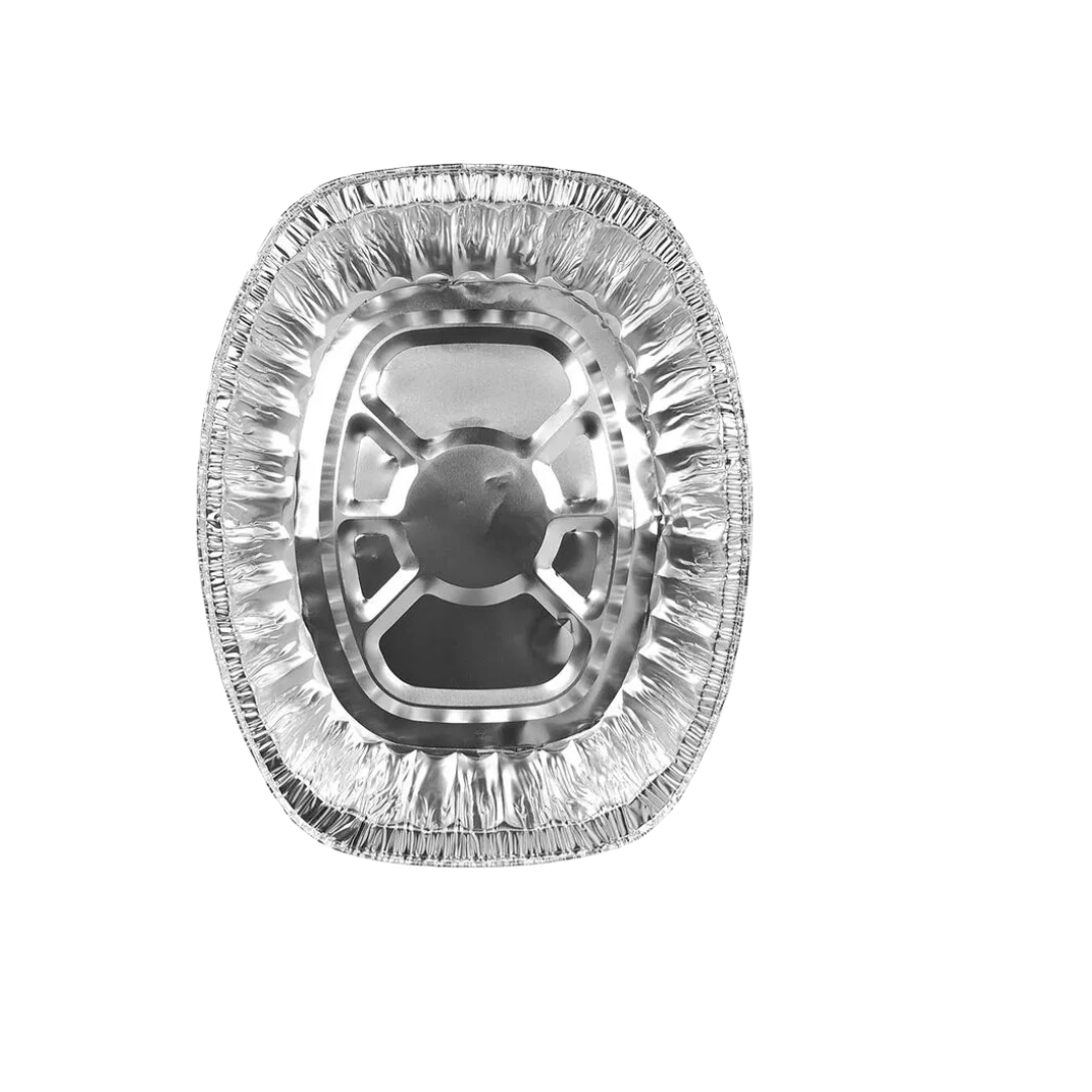 BANDEJA ALUMINIO HA-324-00-100 OVALADA HANDI FOIL 100 UNIDS.