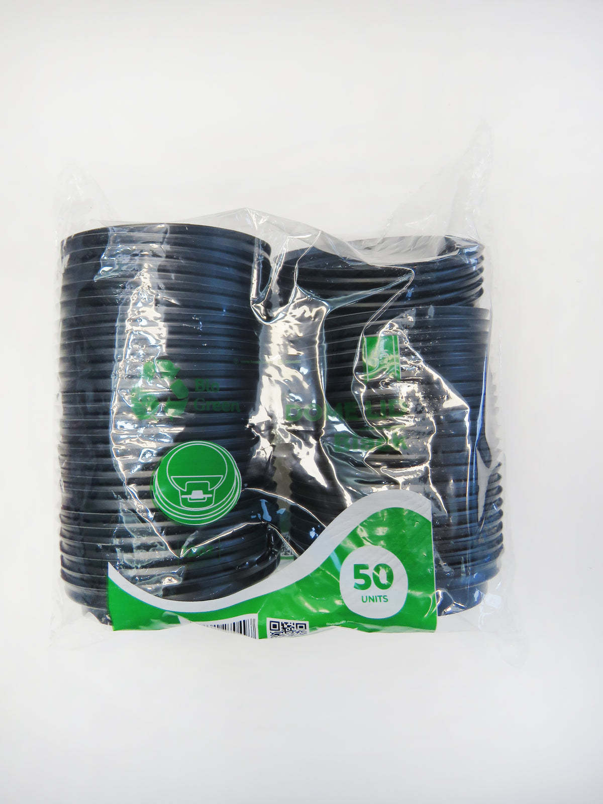 TAPA CAFE PLAST. PS NEGRA 12/16 OZ. TRAVELER 90 MM. BIO GREEN 20 (2x25)