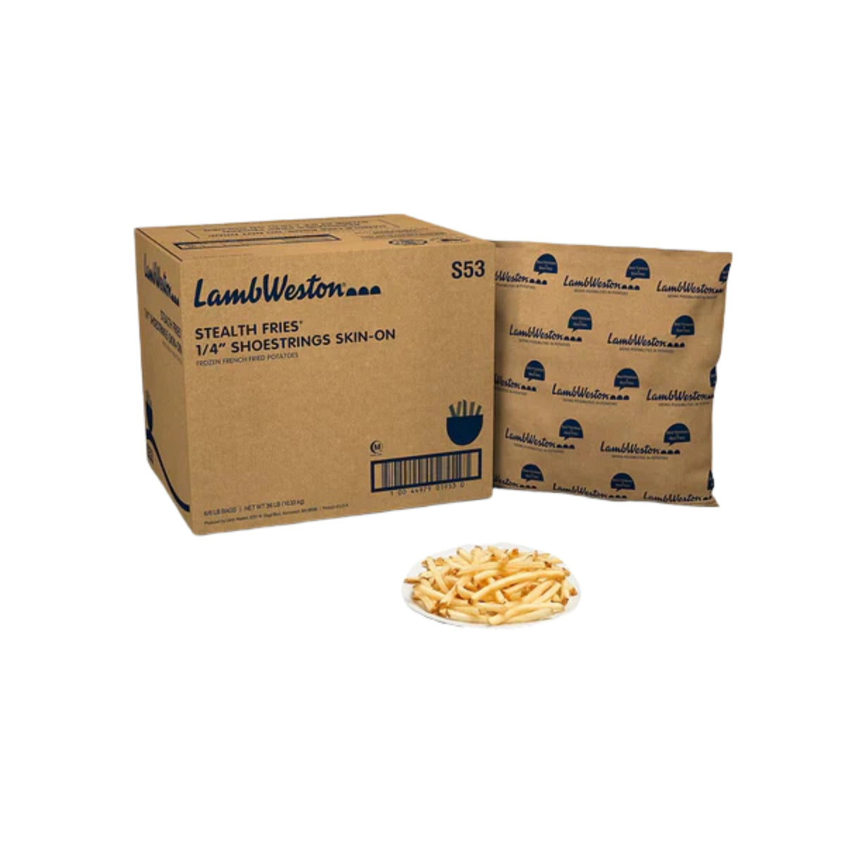 PAPAS FRITAS 1/4 S53 LAMB WESTON 6/6 LB.