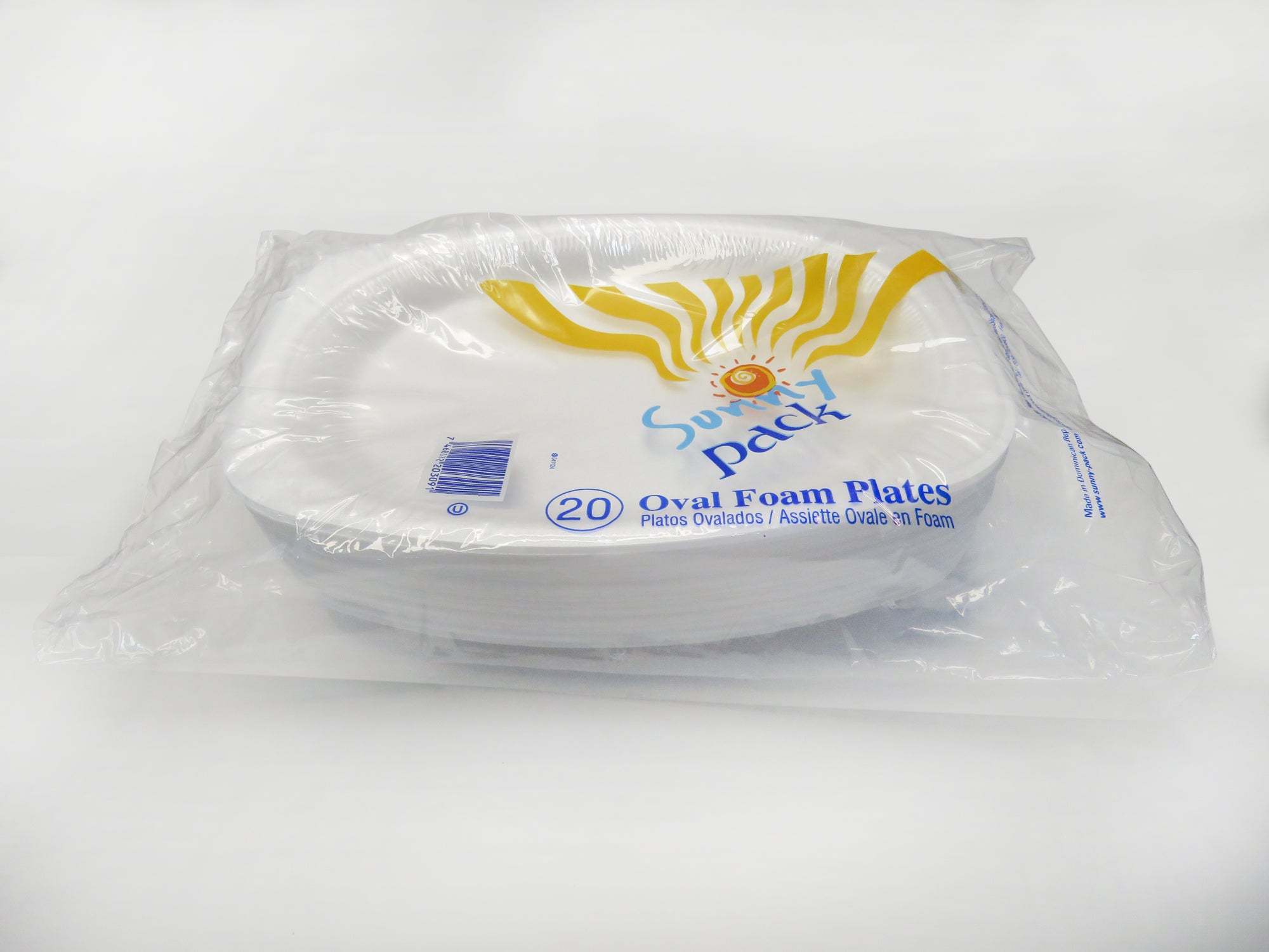 PLATO OVAL FOAM GRANDE SUNNY PACK 20/20 - Feax International S.A.