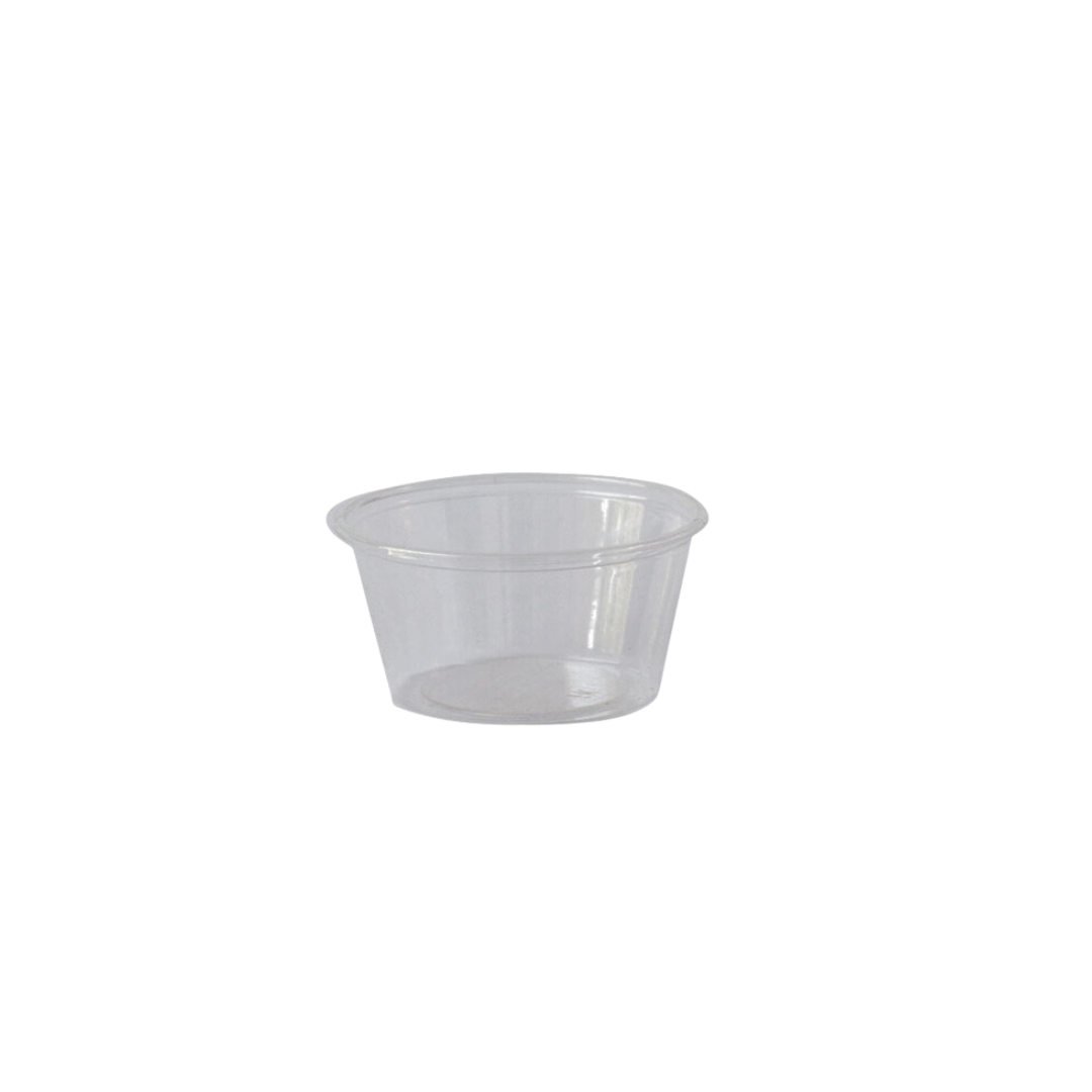 ENVASE SOUFFLE PLAST. PP TRANSP. 1 OZ. 45 MM. SHP145125 HYPLAST 20/125
