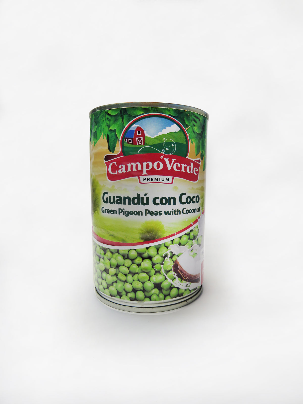 GUANDU CON COCO CAMPO VERDE 24/15 OZ. (425 G.)