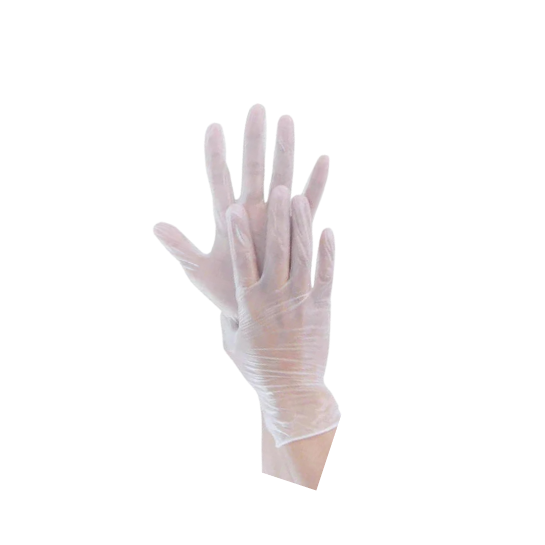 GUANTES VINYL LARGE TRANSPARENTE TOUCH 10/100