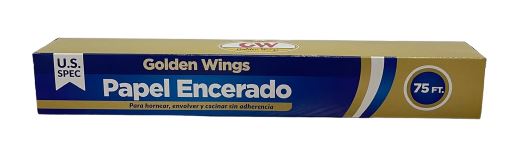 PAPEL ENCERADO GOLDEN WINGS 24(12" X 75 FT.)