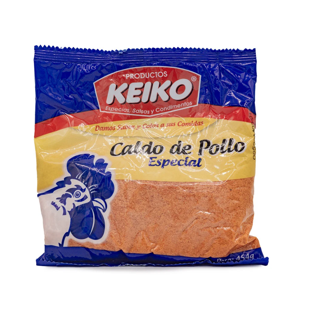 CALDO DE POLLO GALLINITA CRIOLLA KEIKO 454 G.