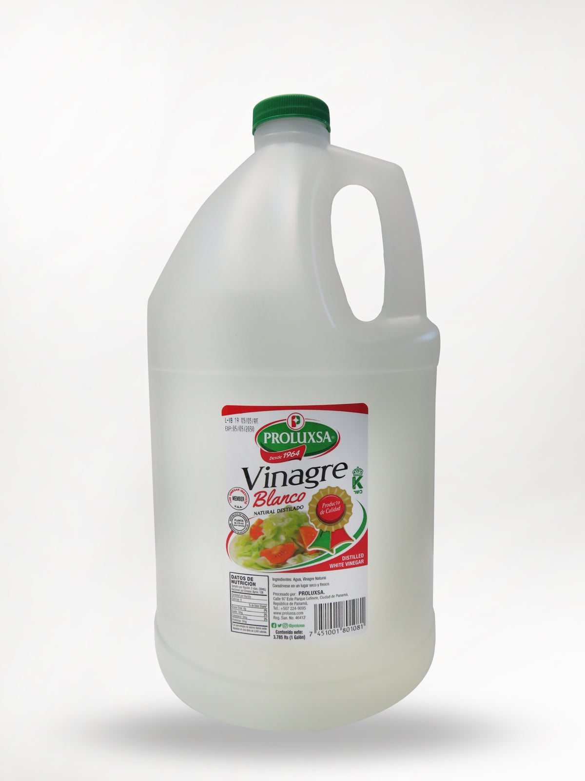 VINAGRE BLANCO PROLUXSA 4/1 GAL.