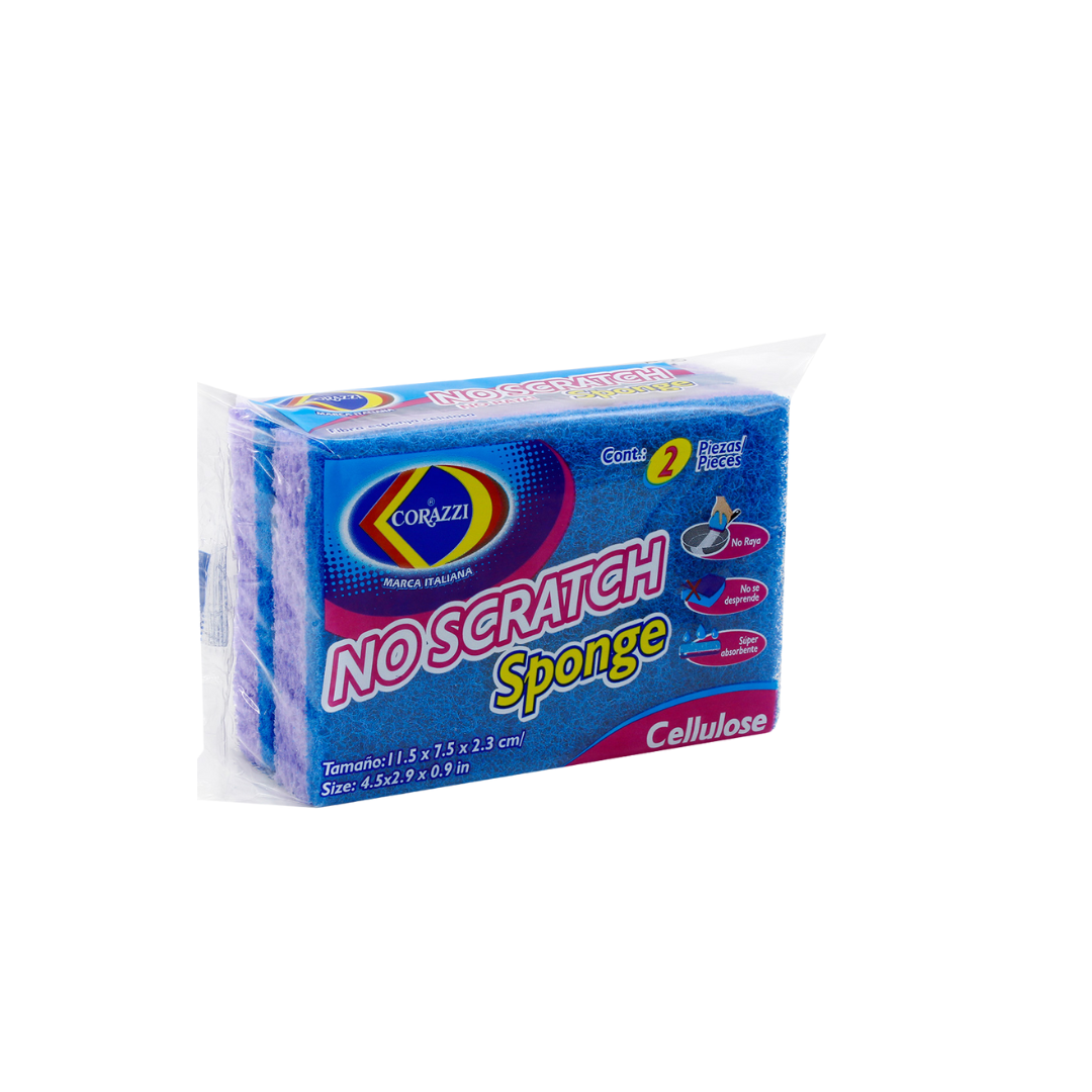 ESPONJA CELULOSA NO RAYA XCE002B CORAZZI 12/2 UNIDS.
