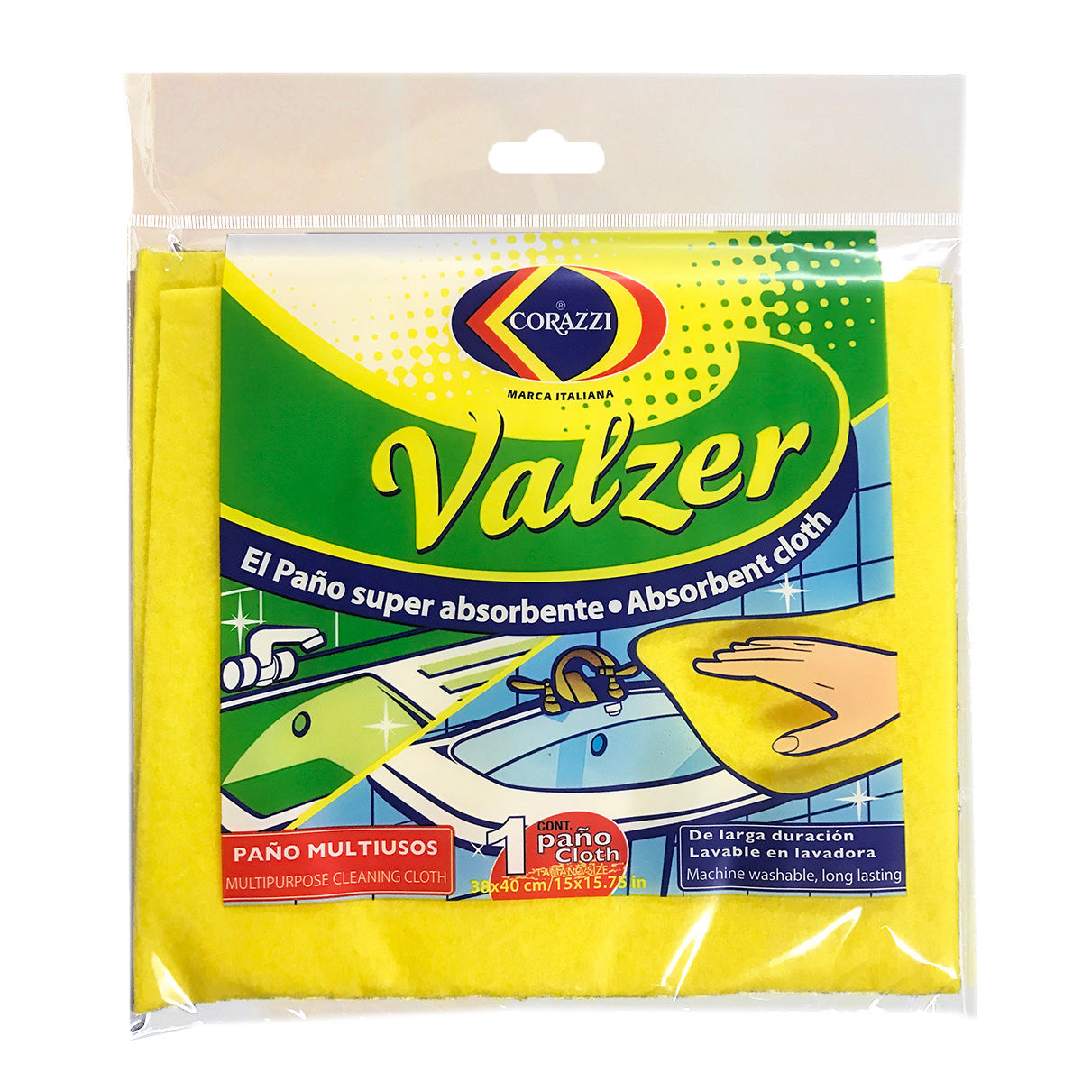 PAÑO ABSORVENTE VALZER MULTIUSO XF115B CORAZZI 48 UNIDS.