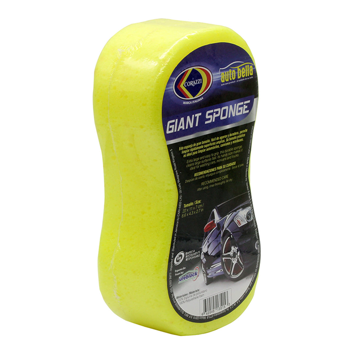 ESPONJA GIANT AUTOBELLA COLOR XM515A CORAZZI 24 UNIDS.
