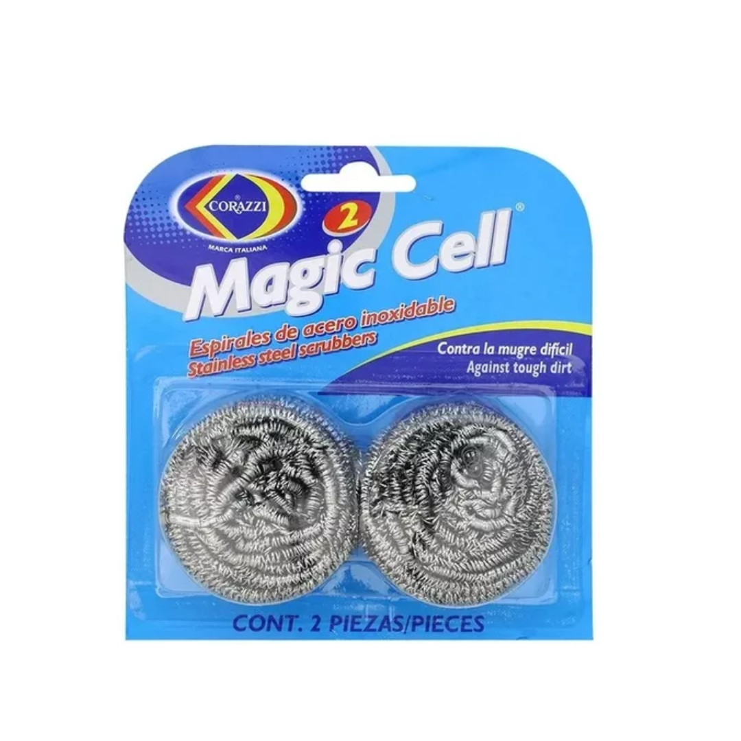 BRILLO DE ACERO MAGIC CELL XY950C CORAZZI 24/2 UNIDS.